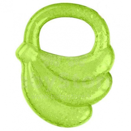 Jucarii pentru dentitie - Jucariepentru dentitie cu gel refrigerant 3+ luni BabyOno Banane 1016, Verde