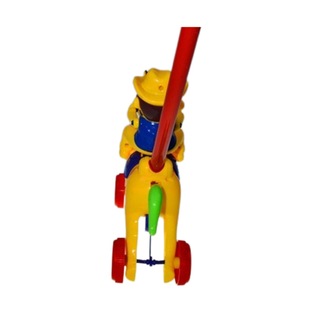 Jucarie de impins pentru copii, calaret, Mini Junior 2011CG, Galben [2]