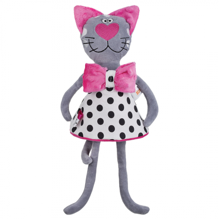 Jucarii din plus - Jucarie de plus 35 cm Mini Junior Pisica 963, Multicolor