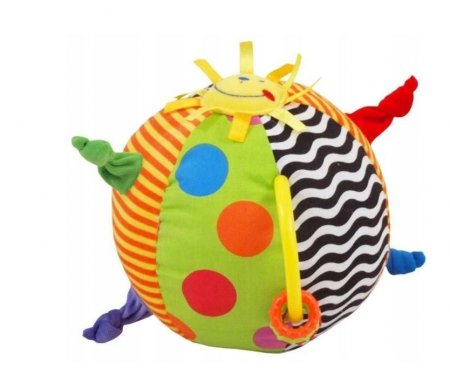 Jucarii din plus - Jucarie de plus BabyMix Minge TE-9811-20, Multicolor
