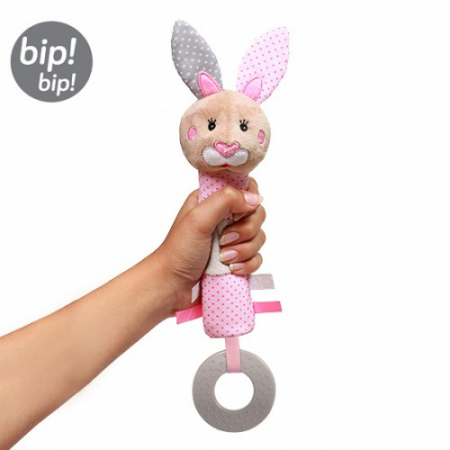 Jucarie de plus BabyOno Iepuras 621, Multicolor [2]