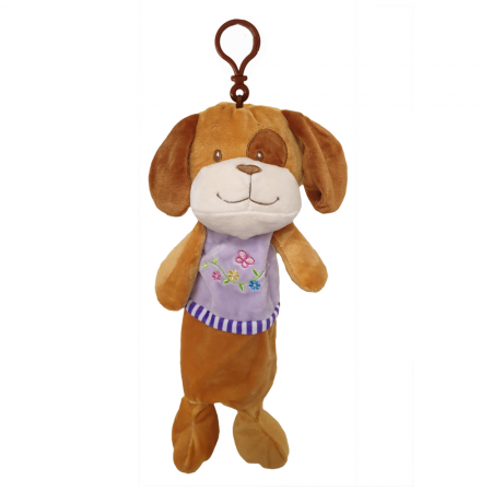 Joaca, activitati si ambalaje - Jucarie de plus tip breloc, cu spatiu depozitare, 35 cm, Catel, WJ6113-A