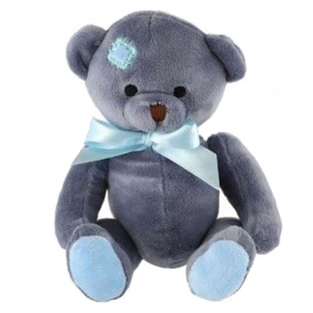 Joaca, activitati si ambalaje - Jucarie de plus Ursulet 24 cm pentru copii Tulilo 892624, Albastru