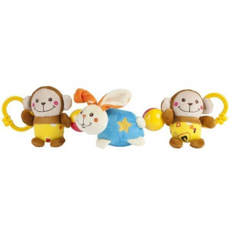 Jucarii pentru carucior si patut - Jucarie din plus pentru carucior-Canpol Babies 9/905M, Maro