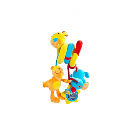 Jucarii pentru carucior si patut - Jucarie din plus spirala pentru bebelusi Sensillo 24211, Multicolor