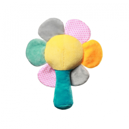 Jucarie din plus zornaitoare BabyOno Rainbow Flower 609-F, Multicolor [1]