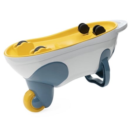 Jucarie educationala Panda 3 in 1, masina, scaun si roaba, Chicco 112852, Albastru [2]
