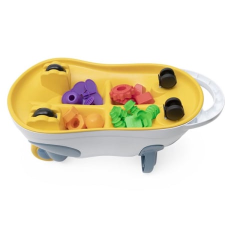 Jucarie educationala Panda 3 in 1, masina, scaun si roaba, Chicco 112852, Albastru [3]