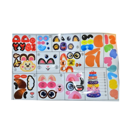 Jucarie educativa, 2 in 1, ratusca de impins si cu 8 cercuri de stivuit, 35 x 17 cm, Mini Junior RI2011M, Multicolor [10]