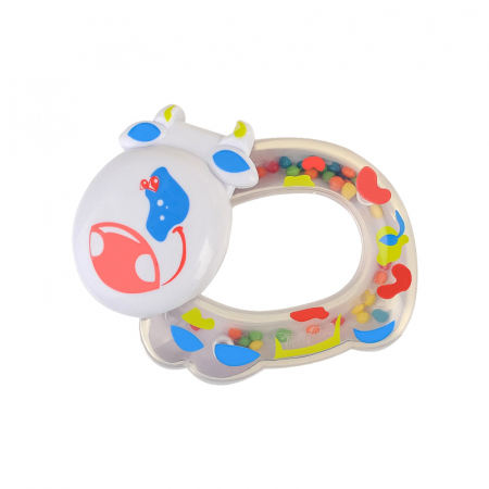 Jucarii bebelusi - Jucarie educativa pentru bebelusi Vacuta BabyOno 1380, Multicolor