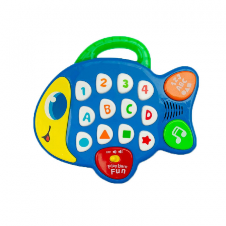 Jocuri si jucarii educative - Jucărie educativă pentru copii Toyz Fish 393254, Albastru