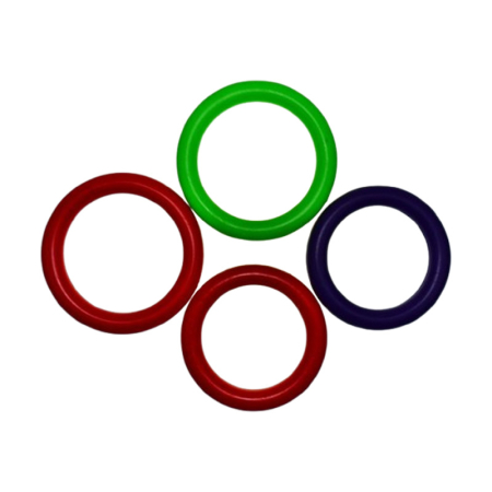 Jucarie educativa, ratusca cu 4 cercuri, 30 x 15 cm, Mini Junior R2011, Multicolor [5]