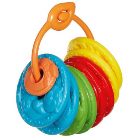Jucarii interactive - Set 8 discuri de aruncat Chicco Forest Bocce 148608, Multicolor