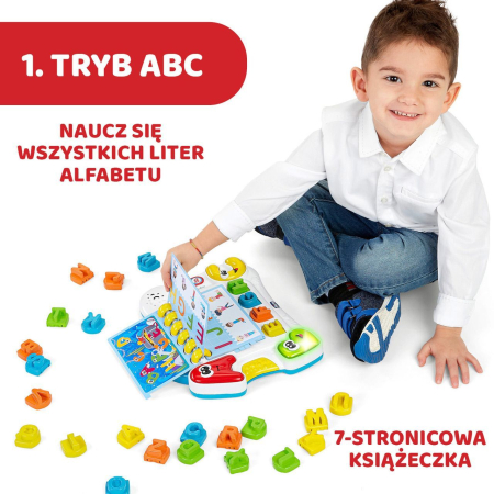 Jucarie interactiva cu alfabet, pentru copii, Chicco Edu Cheerful Alphabet, 131488, Multicolor [2]
