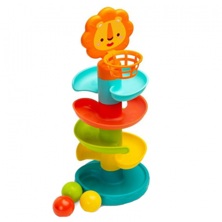 Jucarii interactive - Jucarie interactiva Basketball with a Lion pentru copii 24 x 18 x 18 cm Toyz HE8067, Multicolor