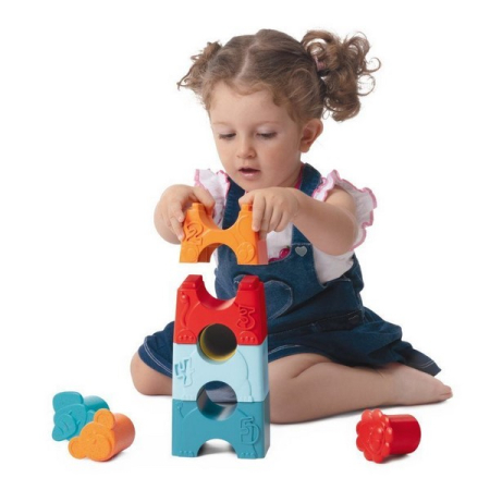Jucarie interactiva 2 in 1, puzzle si turn cu animale, pentru copii, 9-36 luni, Chicco, 164905, Multicolor [5]