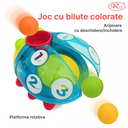 Jucarie interactiva si educativa, Small Beetle, 18x12x16 cm, +18 luni, WW7018-B [2]