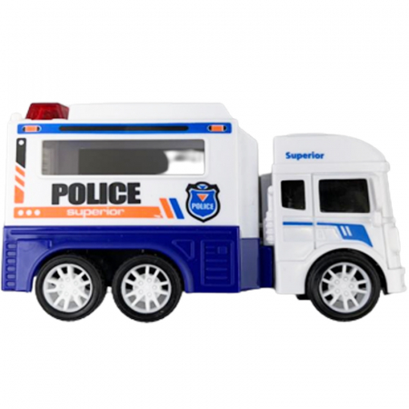 Jucarie masinuta de politie pentru baieti Midex 58690-M, Alb [1]