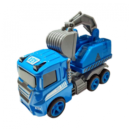 Joaca, activitati si ambalaje - Jucarie masinuta de constructii Midex 606812-A, Albastru