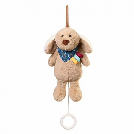 Jucarii pentru carucior si patut - Jucarie muzicala pentru carucior BabyOno Catel 1522, Bej