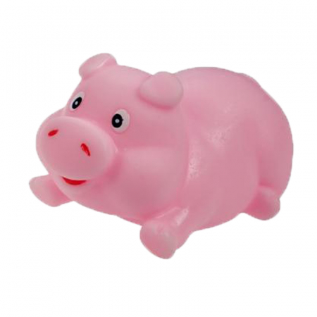 Joaca, activitati si ambalaje - Jucarie pentru baie 7 cm Lena Happy Farm 65523-2, Roz