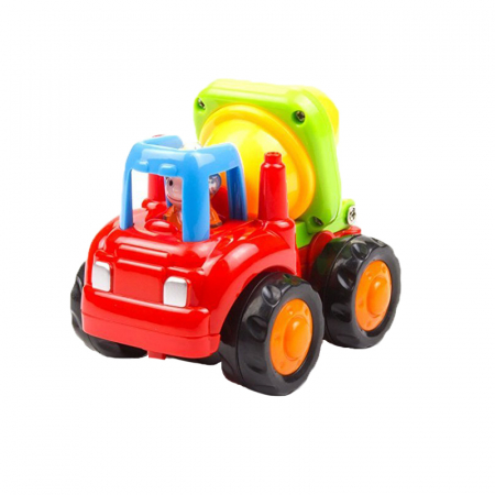 Joaca, activitati si ambalaje - Jucarie pentru baieti autobetoniera Huile Toys WW5003, Multicolor