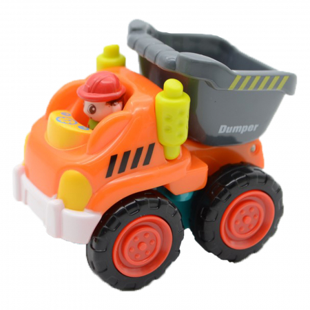 Joaca, activitati si ambalaje - Jucarie pentru baieti camion de gunoi Huile Toys 3116BM, Multicolor