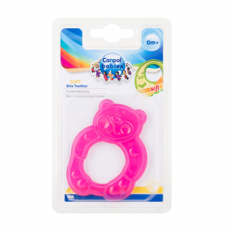 Jucarie pentru dentitie 0 luni+ Canpol Babies 13/109F, Fucsia [1]