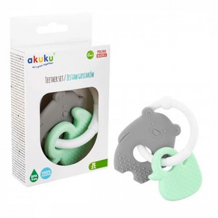 Jucarie pentru dentitie Akuku A0126, Turcoaz [1]