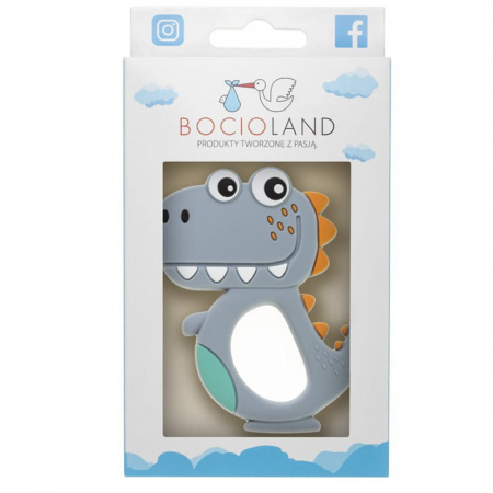 Jucarie pentru dentitie Bocioland 175055, Gri [1]