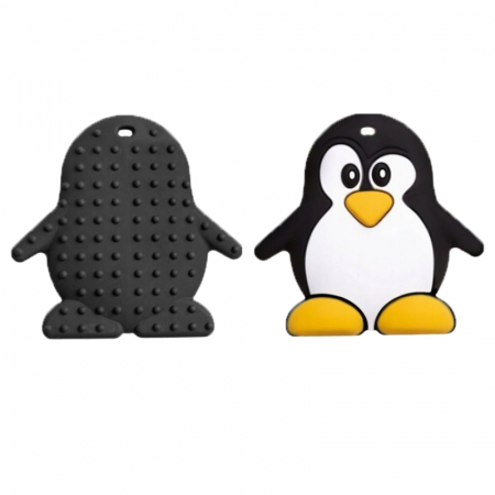 Jucarie pentru dentitie Akuku Pinguin A0466, Multicolor [2]