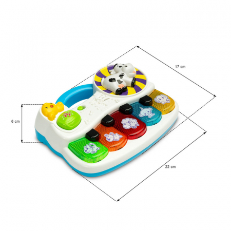 Jucarie educationala pian Piamo Farm Toyz 393186, Multicolor [4]
