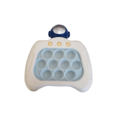 Jucarii interactive - Jucarie senzoriala antistres electronica,  POP IT Mini Junior, 2002-4, Alb