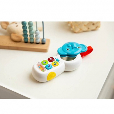 Telefon interactiv cu sunete pentru baieti Elefant Toyz 9004, Multicolor [3]