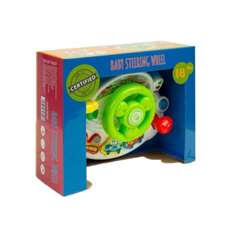 Jucarie volan interactiv pentru copii Toyz Steering Wheel 393247, Multicolor [1]