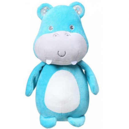 Jucarii zornaitoare - Jucarie zornaitoare din plus pentru copii BabyOno Hippo Marcel 1158, Albastru