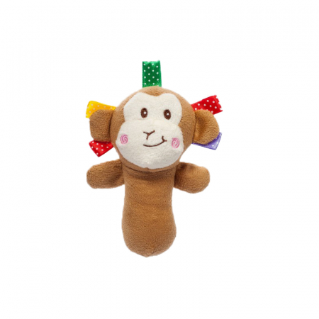 Jucarie zornaitoare pentru bebelusi Akuku Maimuta A0379, Maro [0]