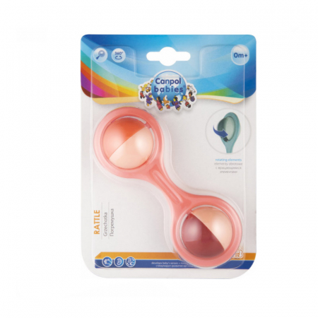 Jucarie zornaitoare pentru bebelusi Canpol Babies 56/153, Coral [2]