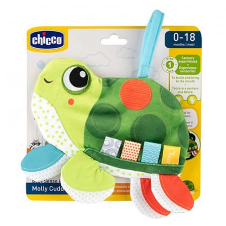 Jucarie zornaitoare pentru copii Chicco Molly Cuddly Turtle 167494, Multicolor [1]