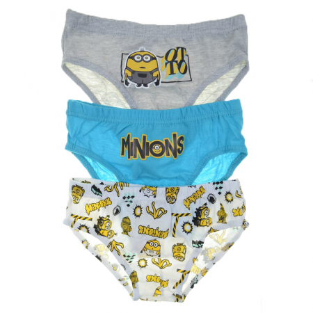 Lenjerie intima - Set 3 piese chiloti pentru baieti E Plus M JW-2-104-110, Multicolor