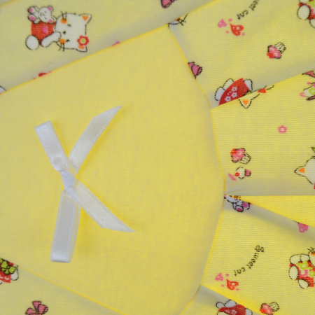Salopeta fara maneci pentru fete Koala Bobas Fashion 827-G-80, Galben [2]