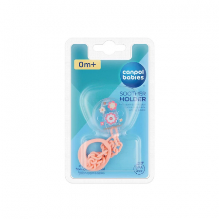 Lant pentru suzeta Canpol Babies 10/877C, Coral [1]
