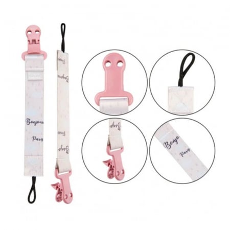 Lant pentru suzeta Canpol Babies 51/026, Roz [1]