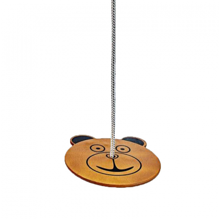 Leagane de exterior - Leagan din lemn cu franghie pentru copii Mini Junior 504073, Maro