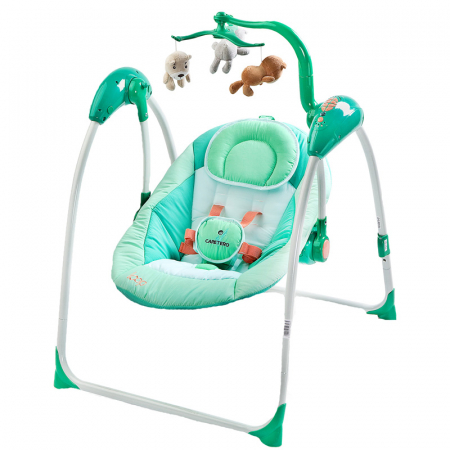 Joaca, activitati si ambalaje - Leagan electric cu telecomanda Caretero LOOP F2088V, Verde