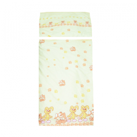 Accesorii camera bebe - Lenjerie de pat 5 piese 100 x 135 cm pentru bebelusi IKS 2 62-300-3, Multicolor