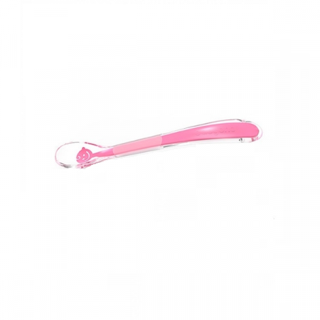 Vesela si tacamuri bebelusi - Lingura din silicon pentru copii BabyOno Smile 1460R