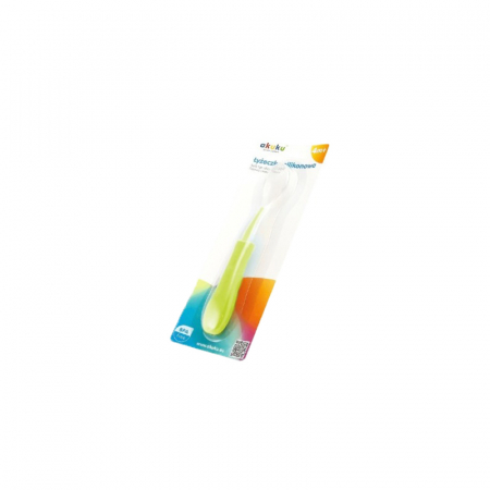 Lingurita din silicon pentru bebelusi 4+ luni Akuku A0129 [2]