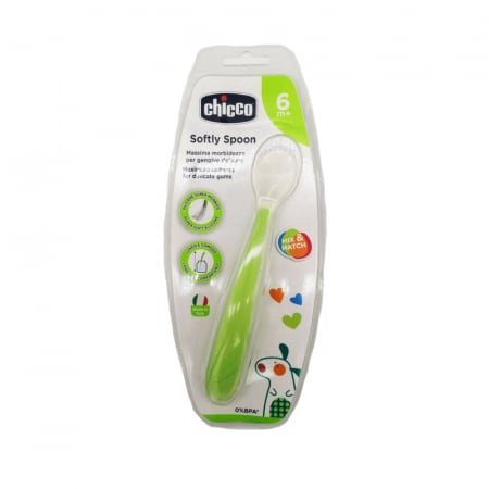 Lingurita din silicon pentru copii 6 luni+ Chicco 031801 [1]