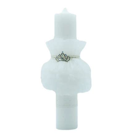 Lumanari botez - Lumanare pentru botez 30 x 7 cm Mini Junior LB-01